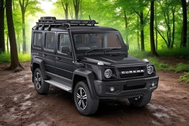 Force Gurkha 5 Door Black Color Image